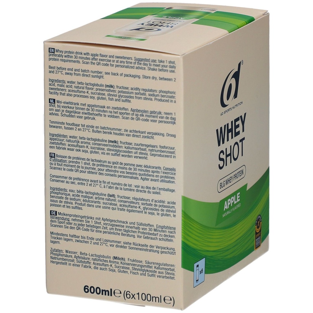 6d Sports Nutrition Whey Shot Appel 600 Drank