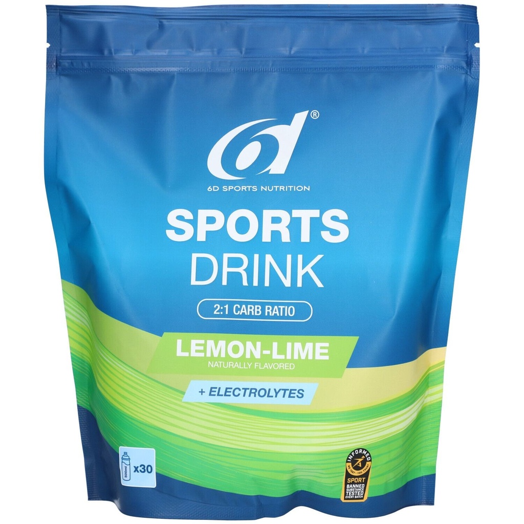 6d - Sports Drink Citron Vert 1000g
