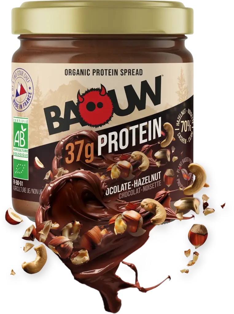 Baouw - Pâte à tartiner BIO - Cacao - Noisette