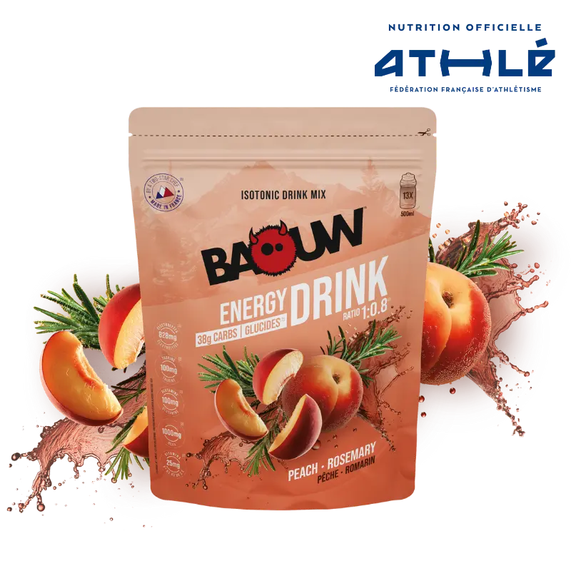 BAOUW - Energy Drink Pêche - Romarin 585g