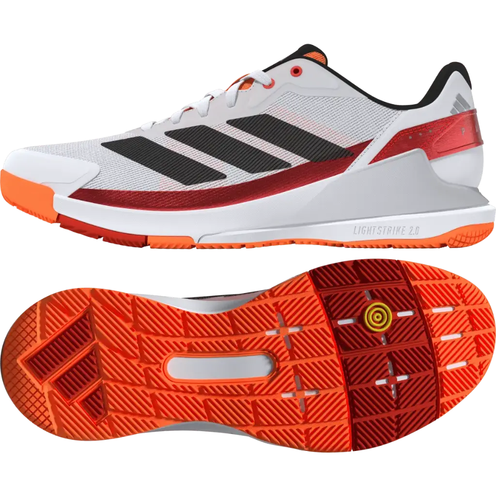Adidas - CRAZYQUICK LS PADEL M White / Lucid Orange (41 1/3)