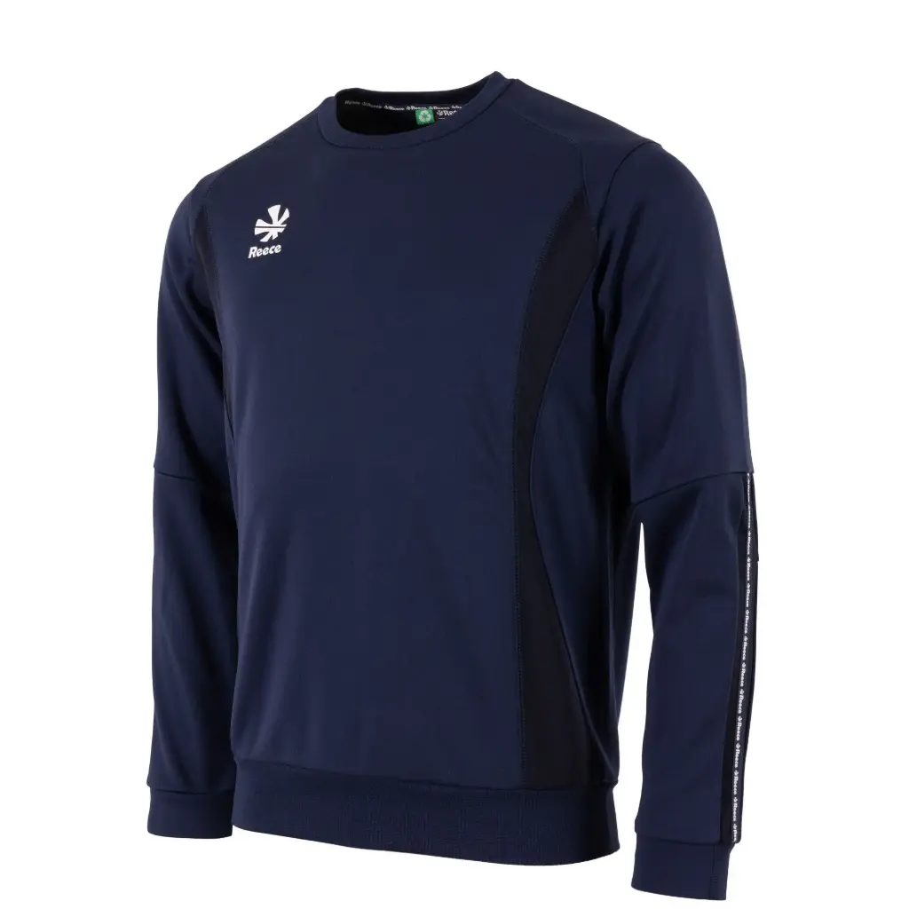 Reece - Shift Round Neck Top Navy (S)
