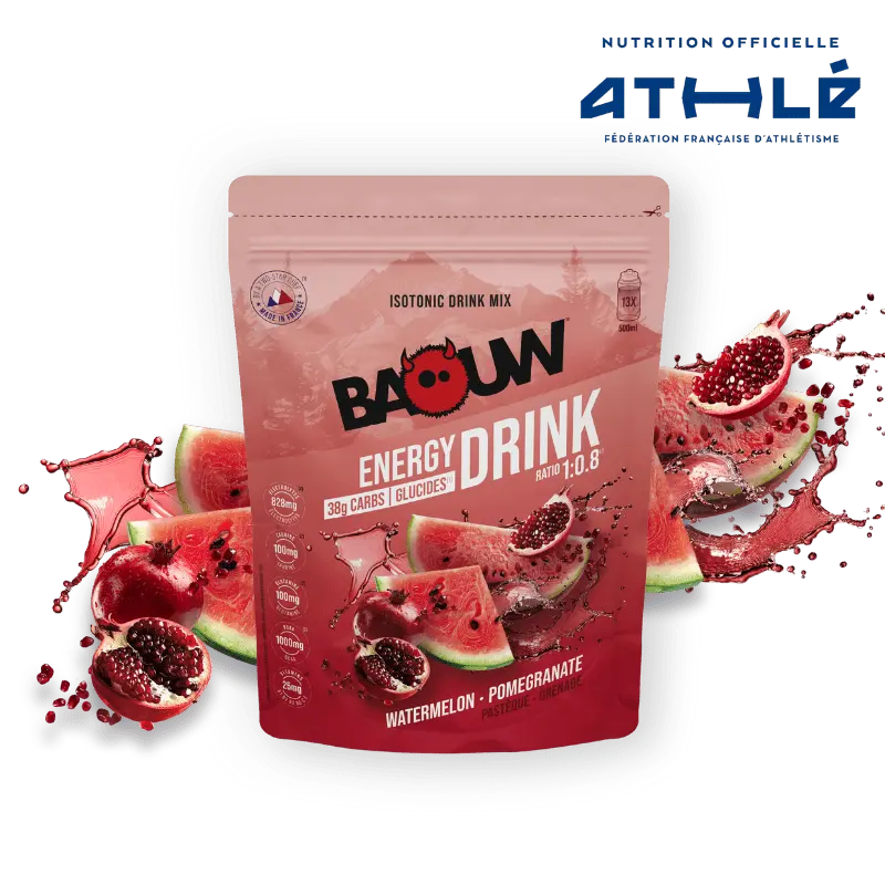 BAOUW - Energy Drink Pastèque Grenade 585g