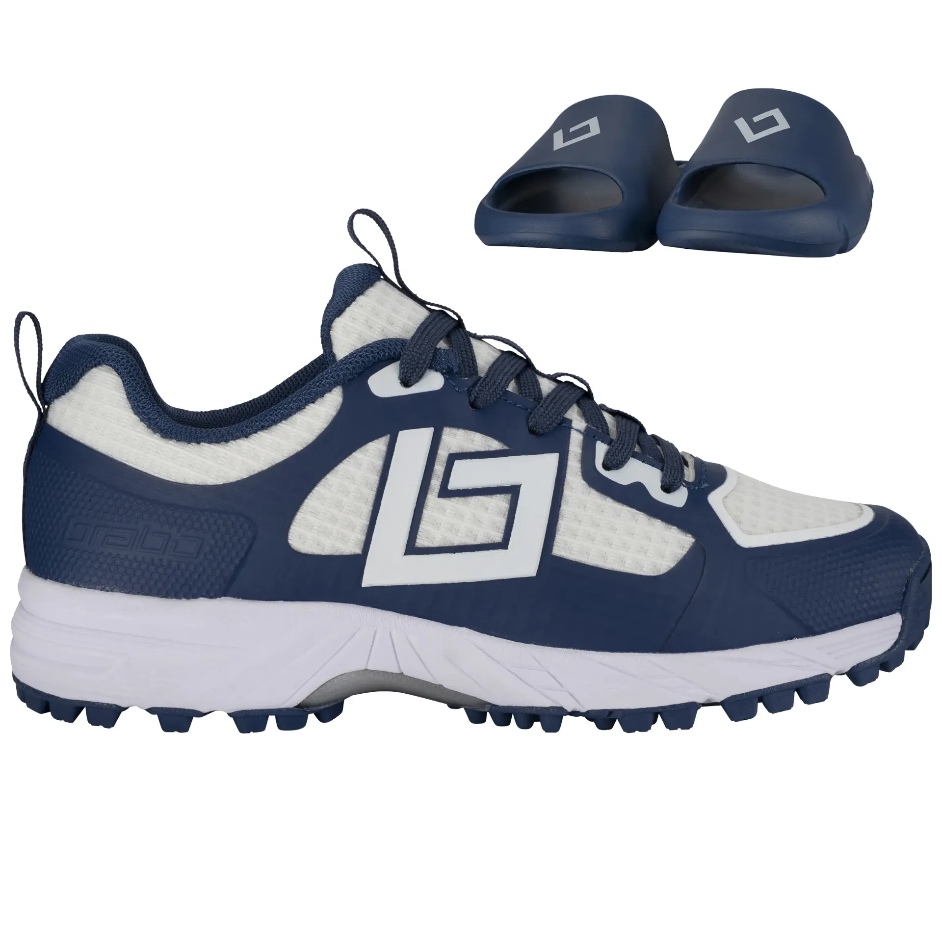 Brabo - Shoe Tribute Navy/White + Slides