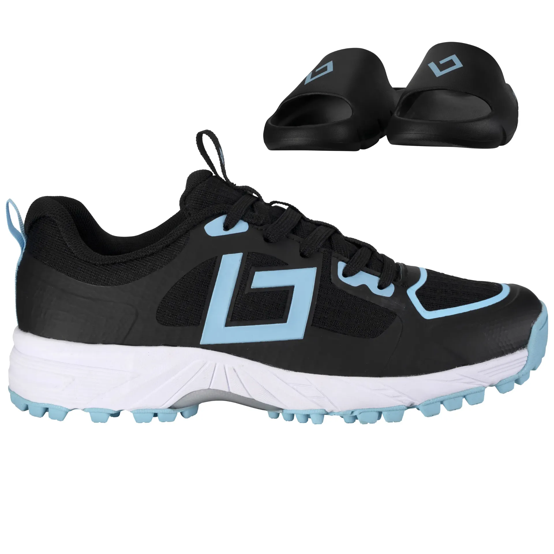 Brabo - Shoe Tribute Black/L. Blue + Slide (33)