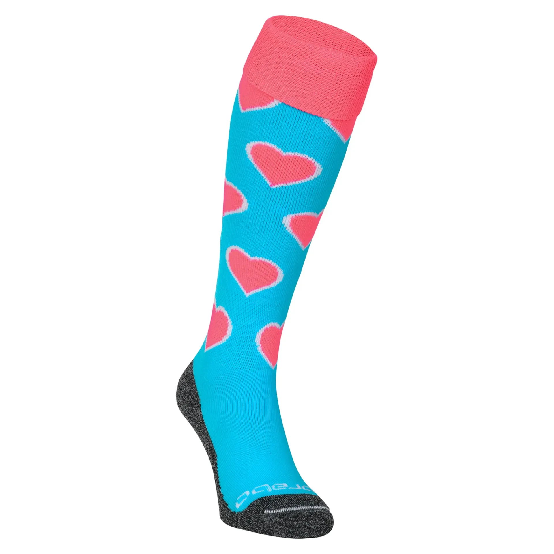 Brabo - Socks Hearts Aqua/Pink (36-40)