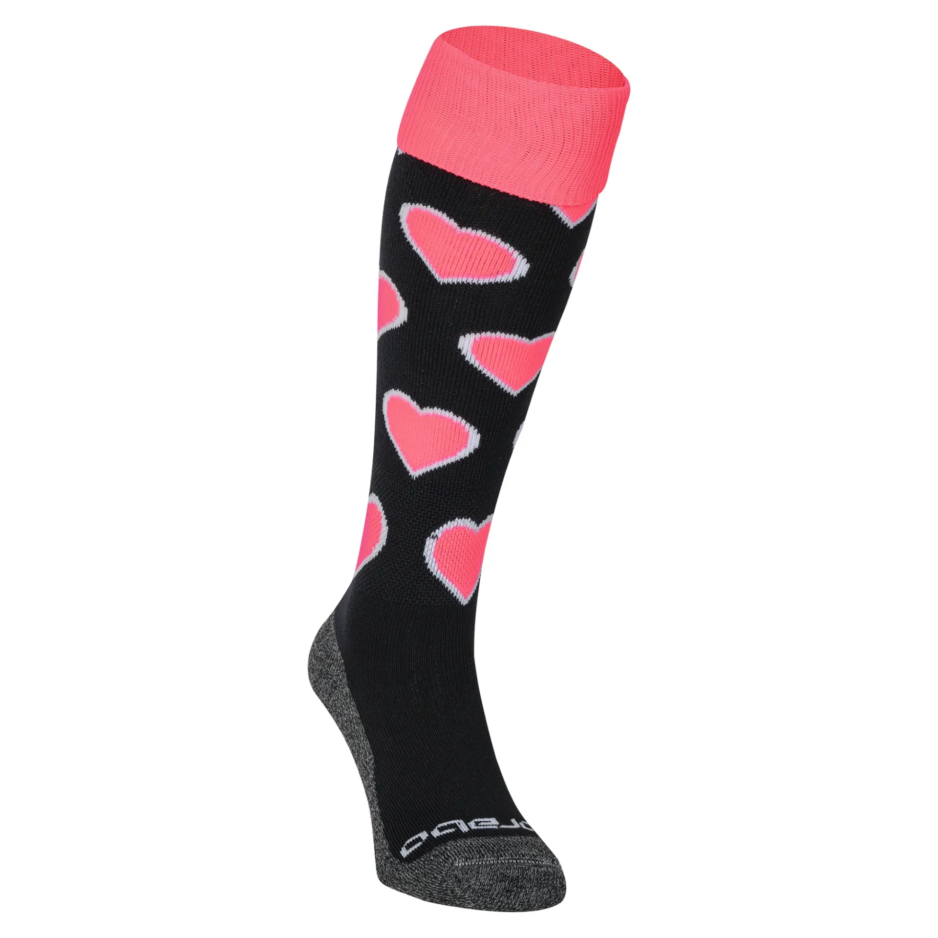 Brabo - Socks Hearts Black/Pink (36-40)