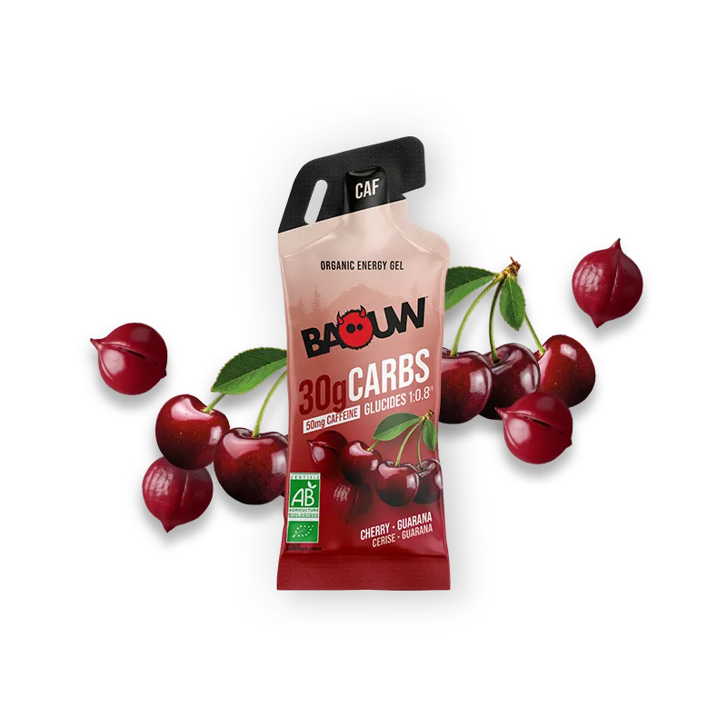 BAOUW - Gels Stick BIO Cerise Guarana 44g