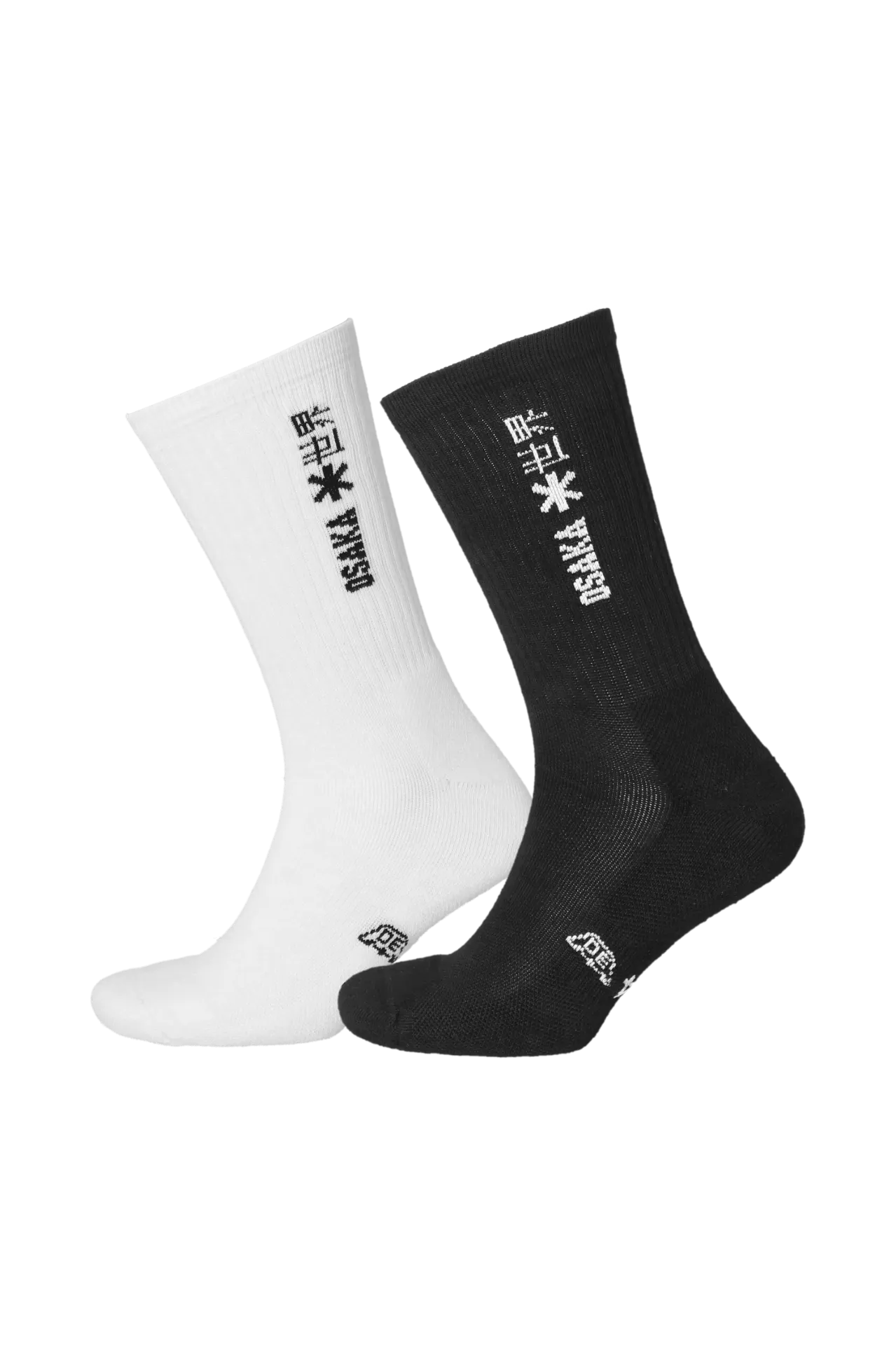 Osaka - Duo Sport Socks Black - White (28-30)