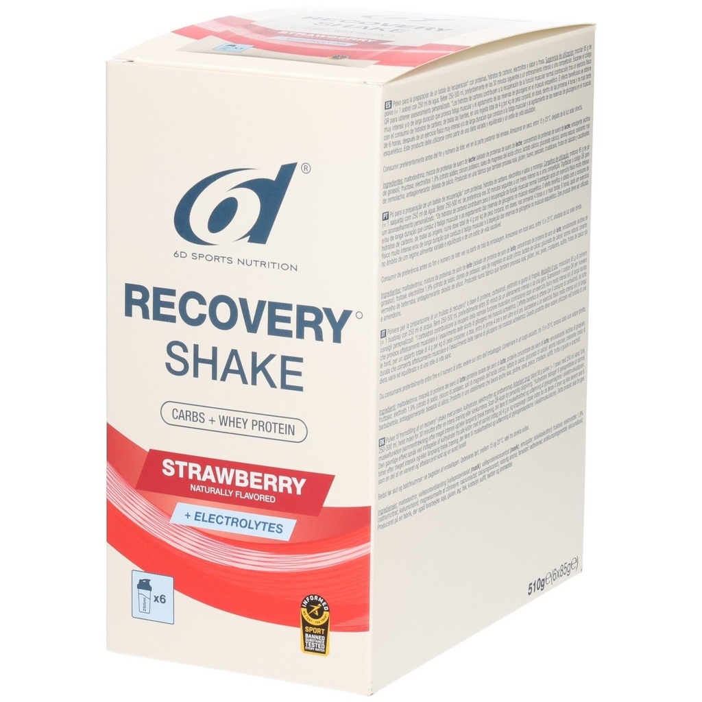 6d - Recovery SHAKE FRAISE 6x85g