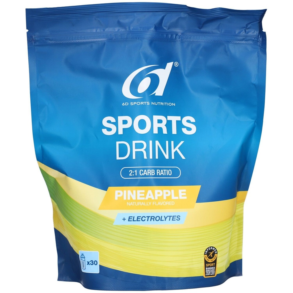 6d - Sports Nutrition Drink - Pineapple 1000g